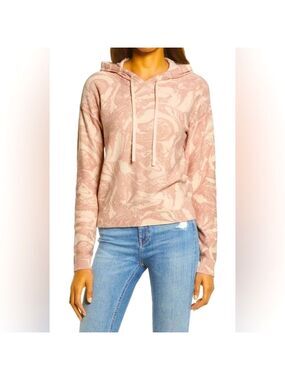 Treasure Bond Marble Knit Sweater Womens Small Hoodie Pullover